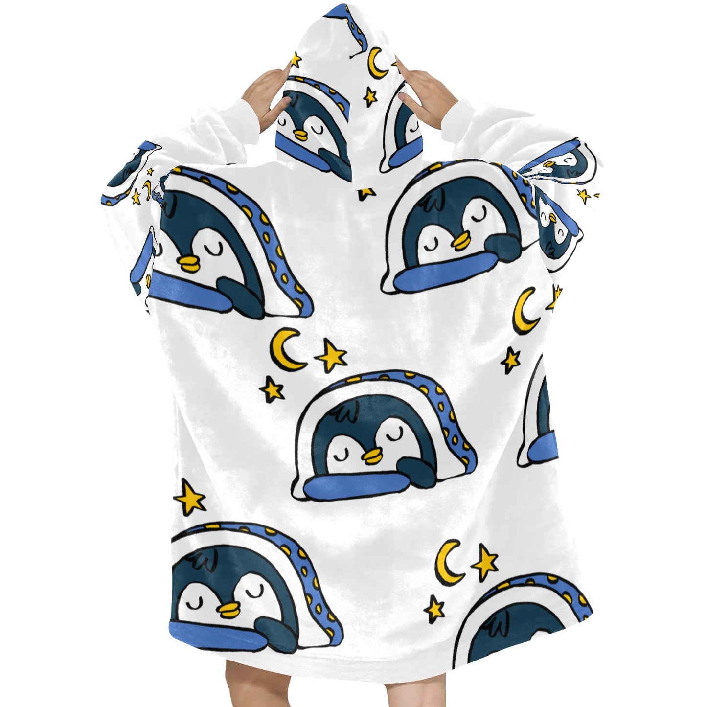 Penguin Hoodie Blanket